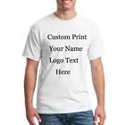 Изготовленный на заказ логотип футболки с принтом в виде букв для Для мужчин Для женщин Для мужчин детские брюки индивидуального Семья команды по индивидуальному заказу печатные промотирования AD Одежда Camisa футболки для девочек