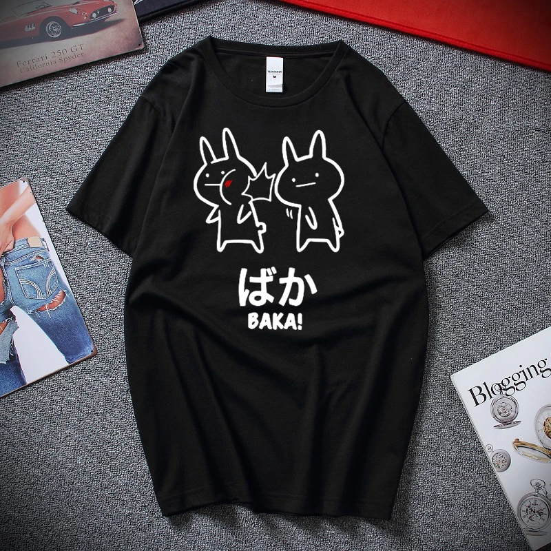 Мужская футболка с коротким рукавом Baka Rabbit Slap хлопковая Футболка круглым вырезом