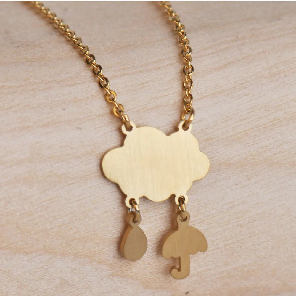 Крошечные Ювелирные изделия Очаровательное ожерелье для женщин из нержавеющей