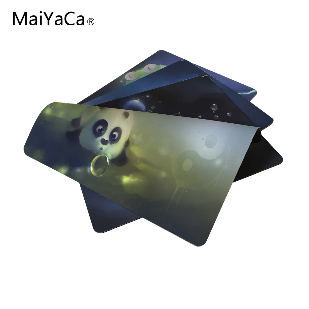 MaiYaCa милая картина панда резиновая коврик для мыши Коврик для стола 18*22 см и 25*29 см