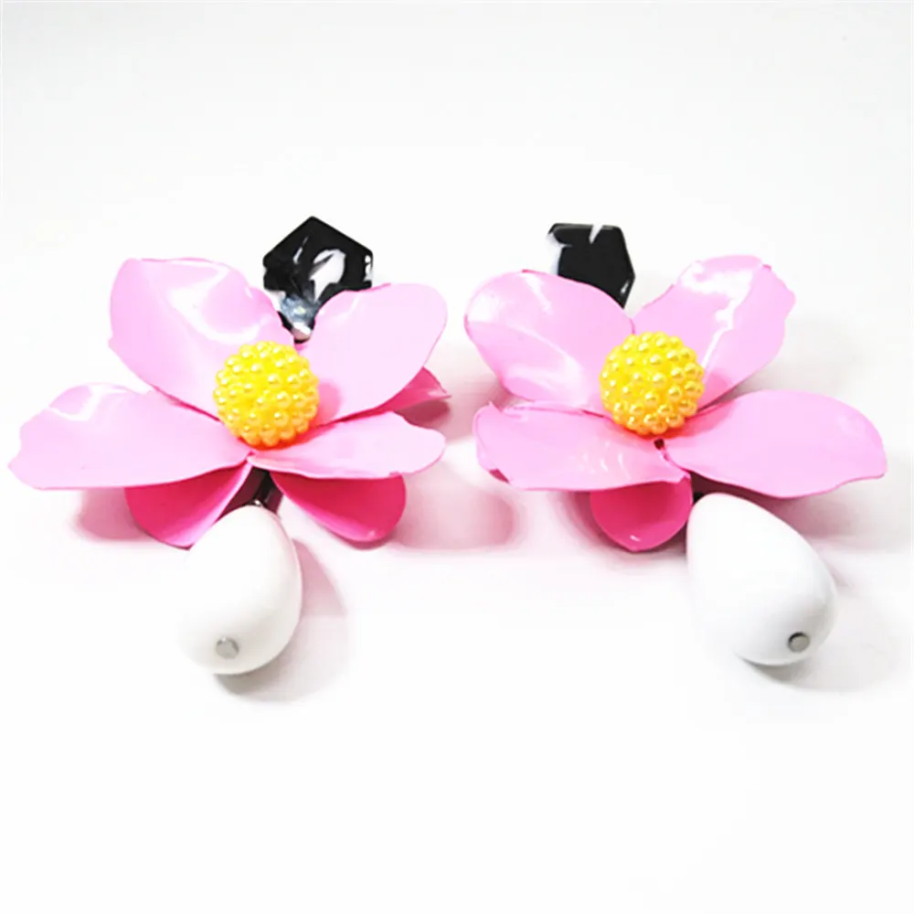 Серьги подвески женские неоновые длинные ювелирные украшения для девочек с