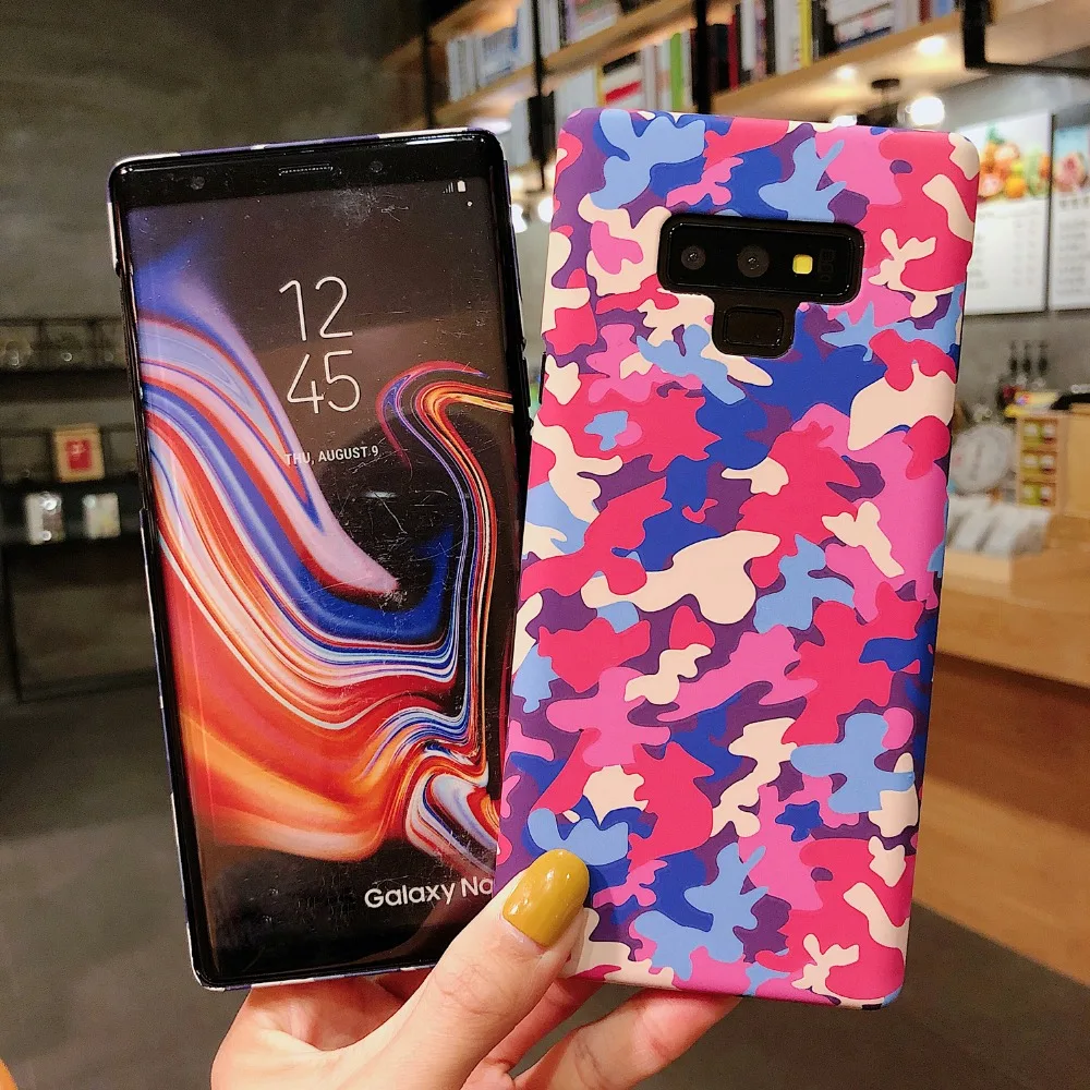 UVR светящийся чехол для телефона Samsung Galaxy S8 плюс S9 Plus Note 8 9 Камуфляж светится в