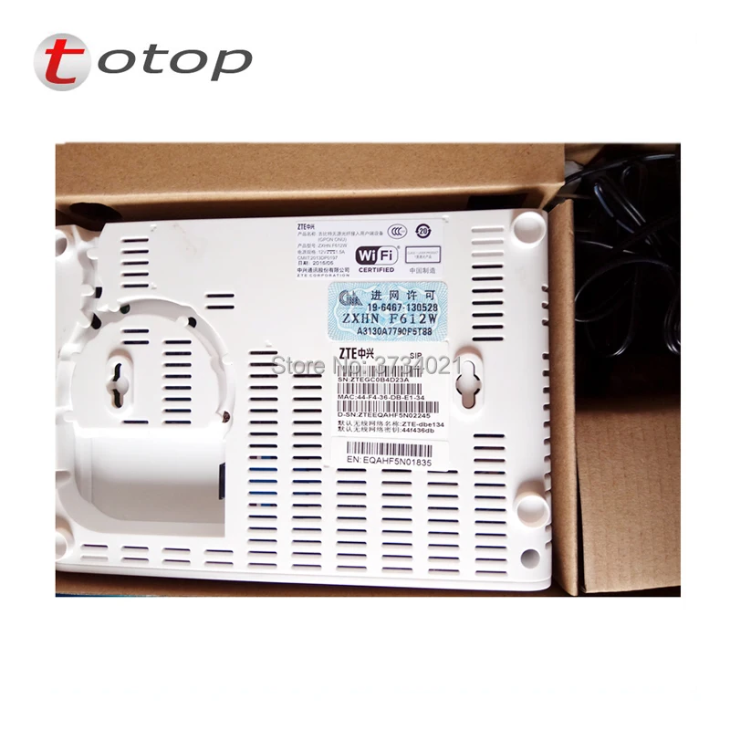 ZTE GPON ONU ZXHN F612W with 2 FE port + 1 voice WIFI and English interface Router | Мобильные телефоны и аксессуары