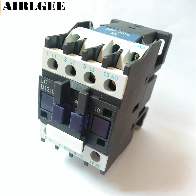 Ui 690V Ith 25A 3 полюса контактор переменного тока катушка 24 вольт LC1D1210 | Обустройство