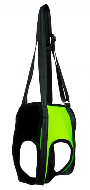 Foreleg Green Мягкие неопреновые подтяжки для собак, поддерживающие ремни для пожилых людей, слабый Canine Aid с ручкой для травм, артрит для маленьких домашних животных для средних и больших собак - Цвет: Foreleg Green