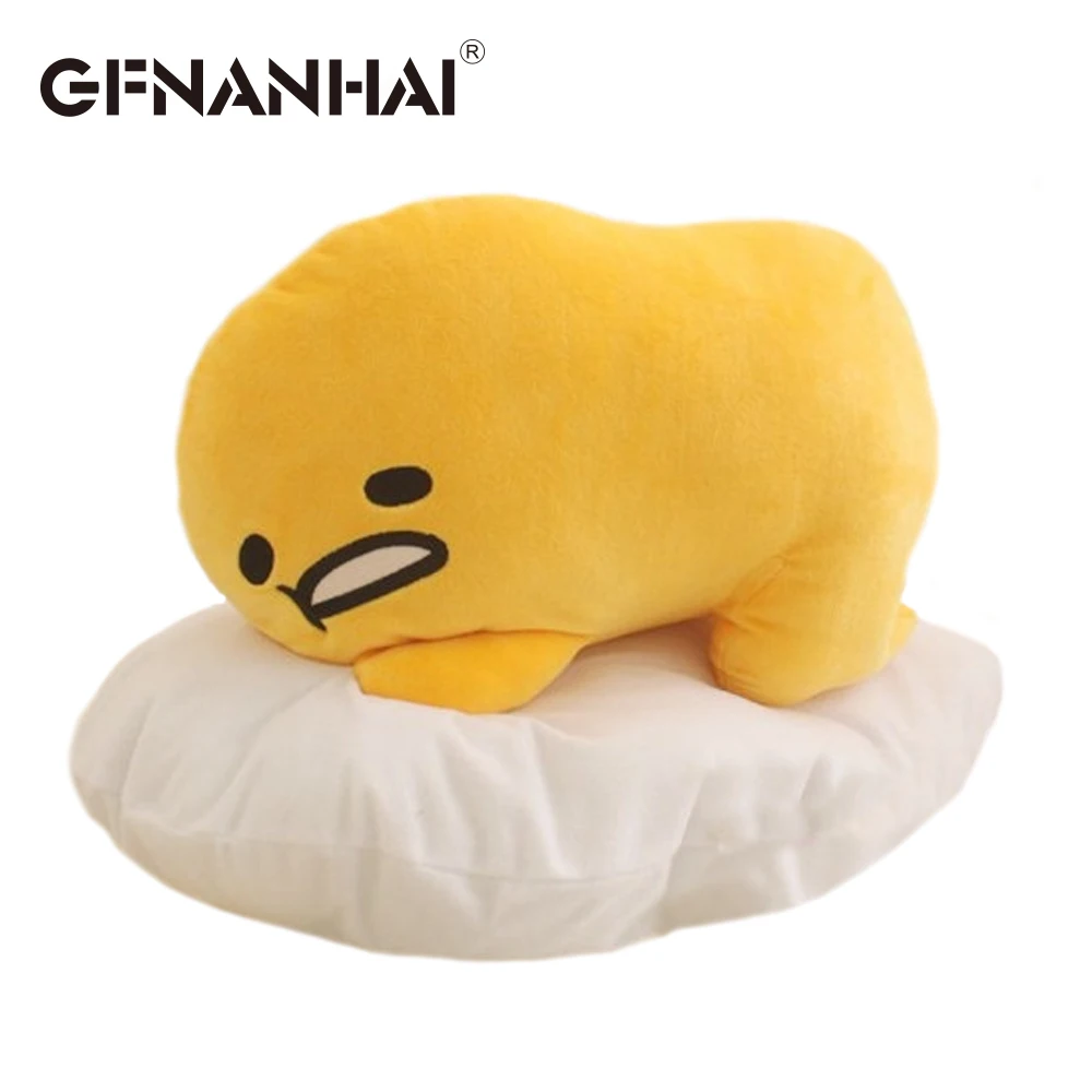 1 шт. 40*30 см милые японские Gudetama Lazy eggs плюшевые игрушки мягкие яичный желток плюшевые подушки для детей подарок на день рождения