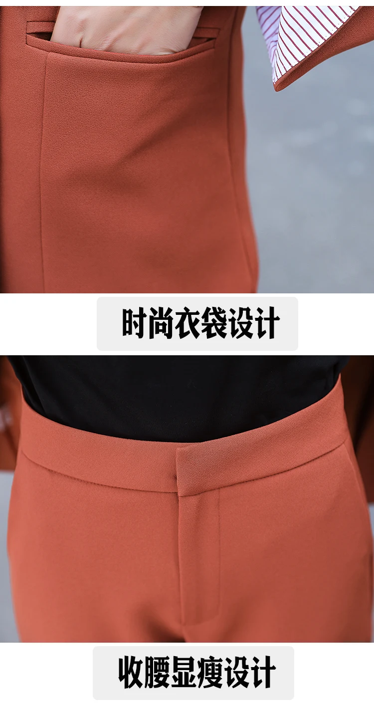 

2 piece set casual suit female retro temperament feet ladies long sleeve two piece set korean clothing autumn women fashion