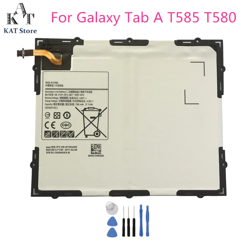Аккумулятор для планшета Samsung Galaxy Tab A 10 1 2016 7300 мАч литий ионные