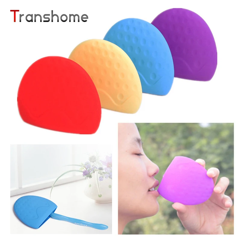 Transhome дорожный силиконовый для мойки портативная бутылка воды складная