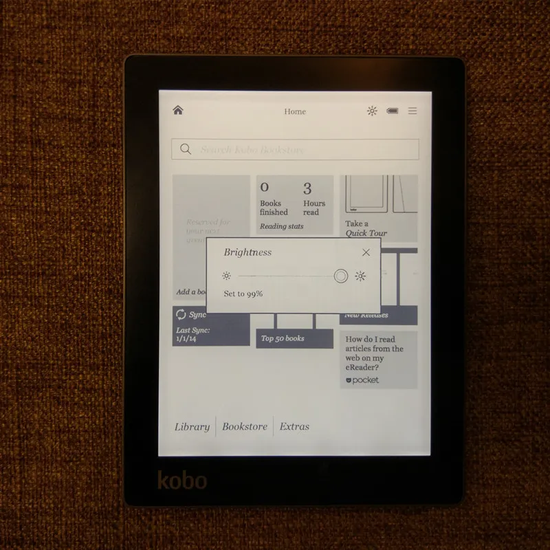 Отремонтированный Kobo Aura e-Book reader e-ink 6 дюймов разрешение 1024x758 N514 встроенный передний светильник e Book Reader