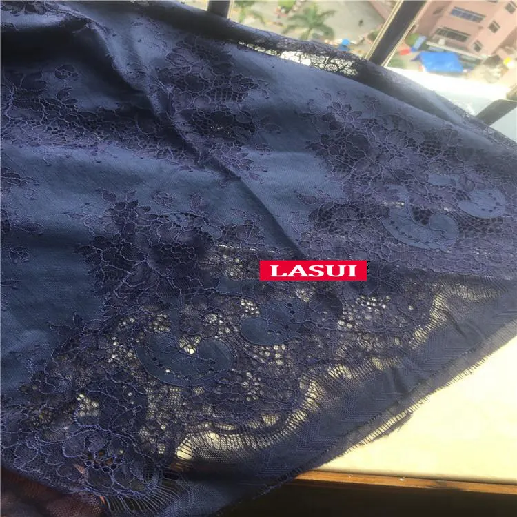 1.5M X 1.5M LASUI 1,5 м = 1 шт Высокое качество 23 Цвета двухцветная красивая кружевная ткань с ресницами DIY платье рубашка ткань мягкая приятная для кожи C0157 - Цвет: 1.5M X 1.5M