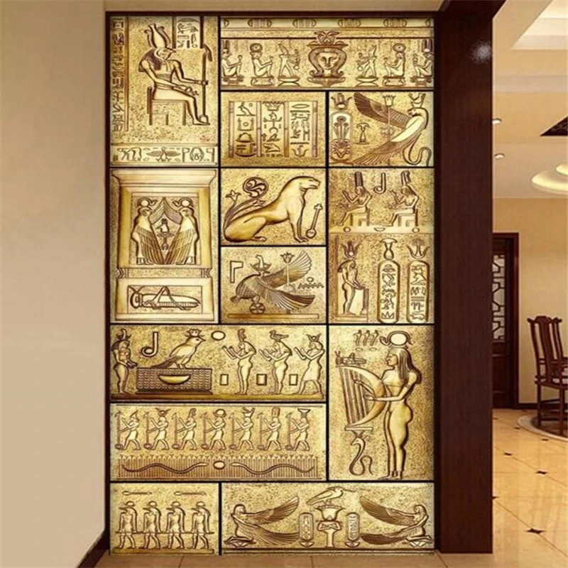 Настенная роспись Beibehang HD красота древней египетской культуры покрытие для