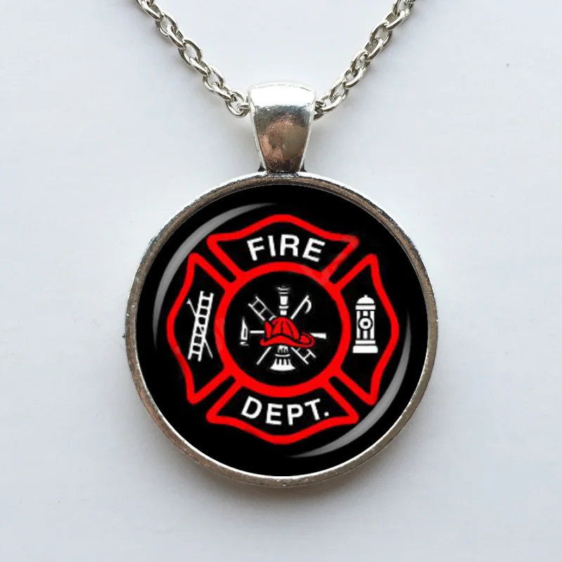 Лидер продаж модное ожерелье с подвеской в виде символа пожарного ювелирное