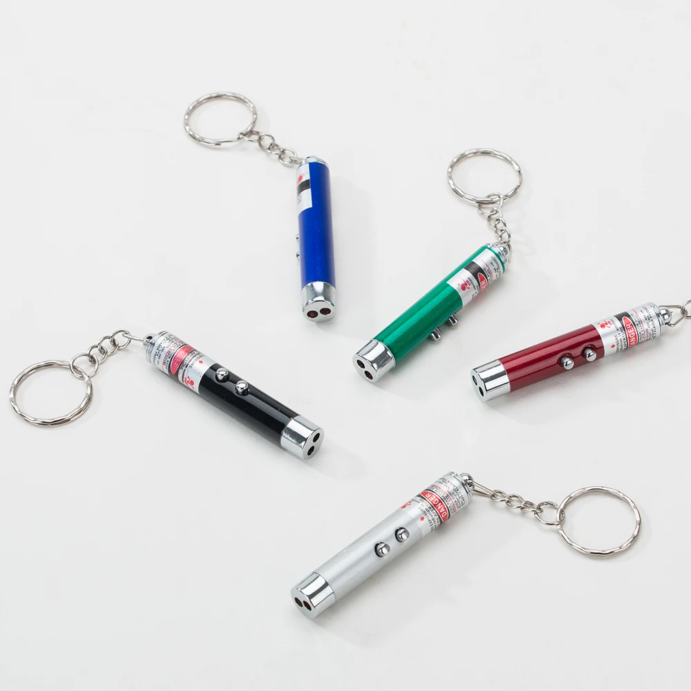 Hipidog Cat Toy Laser Toys Funny Stick 2 in 1 LED Double Button Red Pointer White Light Pet Dog Supply | Дом и сад