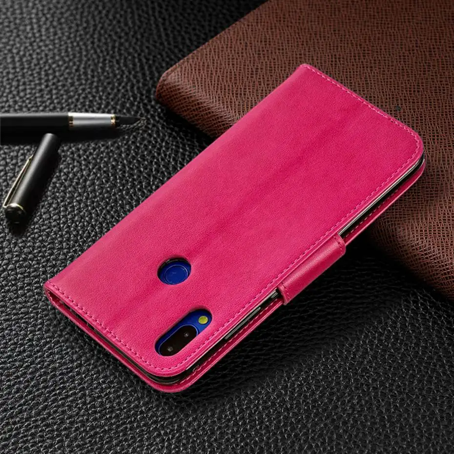 Чехол-книжка из искусственной кожи для Xiaomi Redmi 7, 6, 6 Pro, чехол с 3D бабочкой для телефона Xiaomi Redmi Note 7, кошелек, чехол-Кошелек, Чехол
