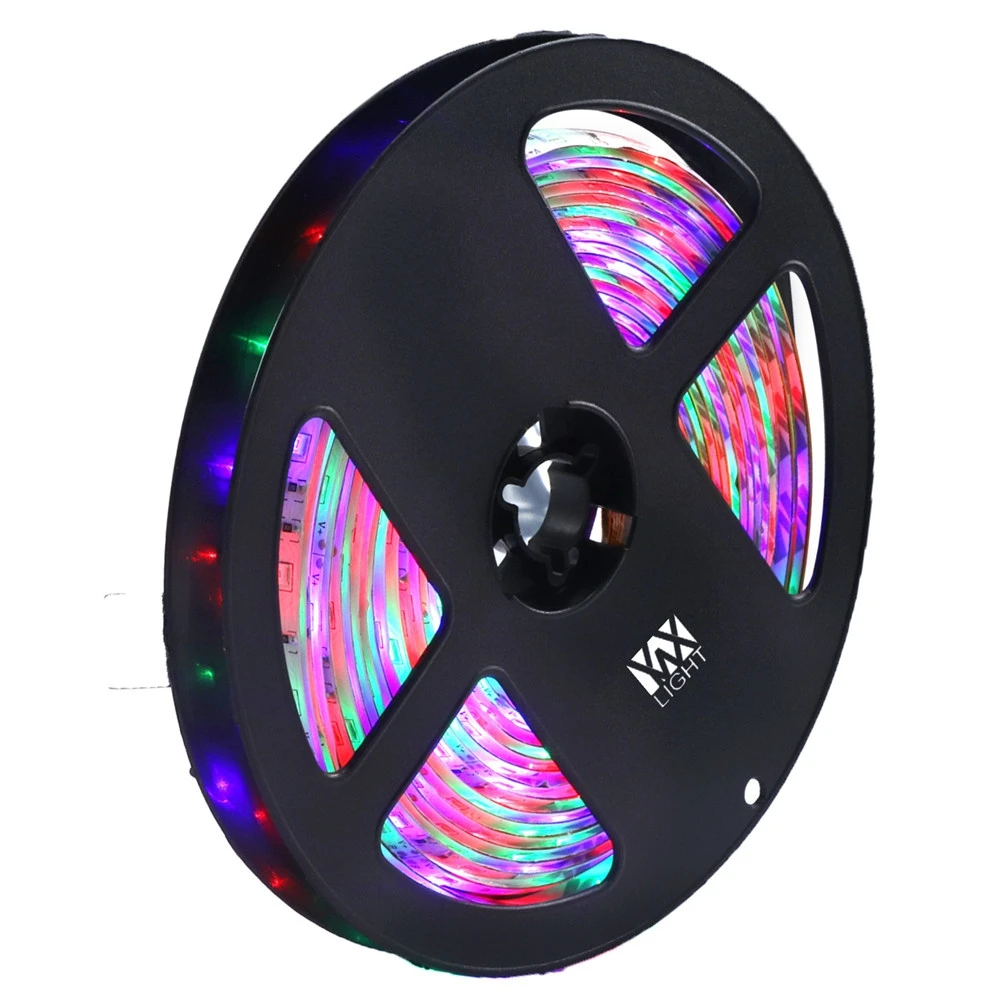 5 м Светодиодная лента RGB 300 LED 3528 SMD водонепроницаемый 44Key пульт дистанционного