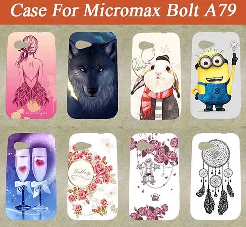 Чехол Для Micromax A79 высококачественный мягкий ТПУ чехол с 10 рисунками для Bolt