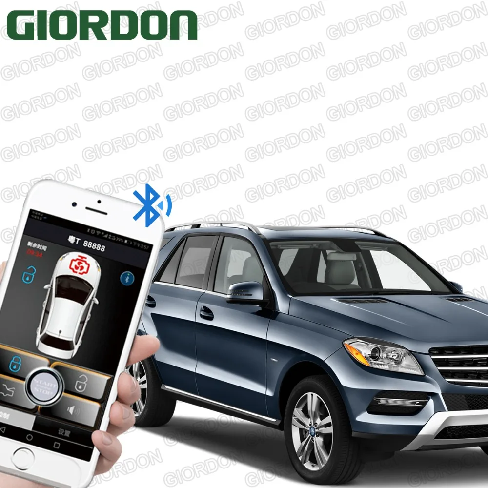 

Универсальный PKE смарт-ключ Смартфон Дистанционное Управление запуском остановкой Автомобильная сигнализация кнопка безопасности с Android /...