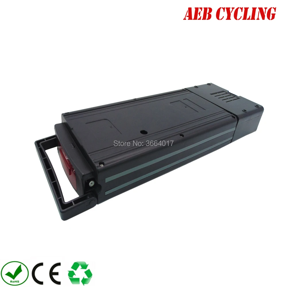 

EU US free shipping and taxes Ebike Li-ion 24V 12.5Ah rear rack battery for city bike women bike with charger