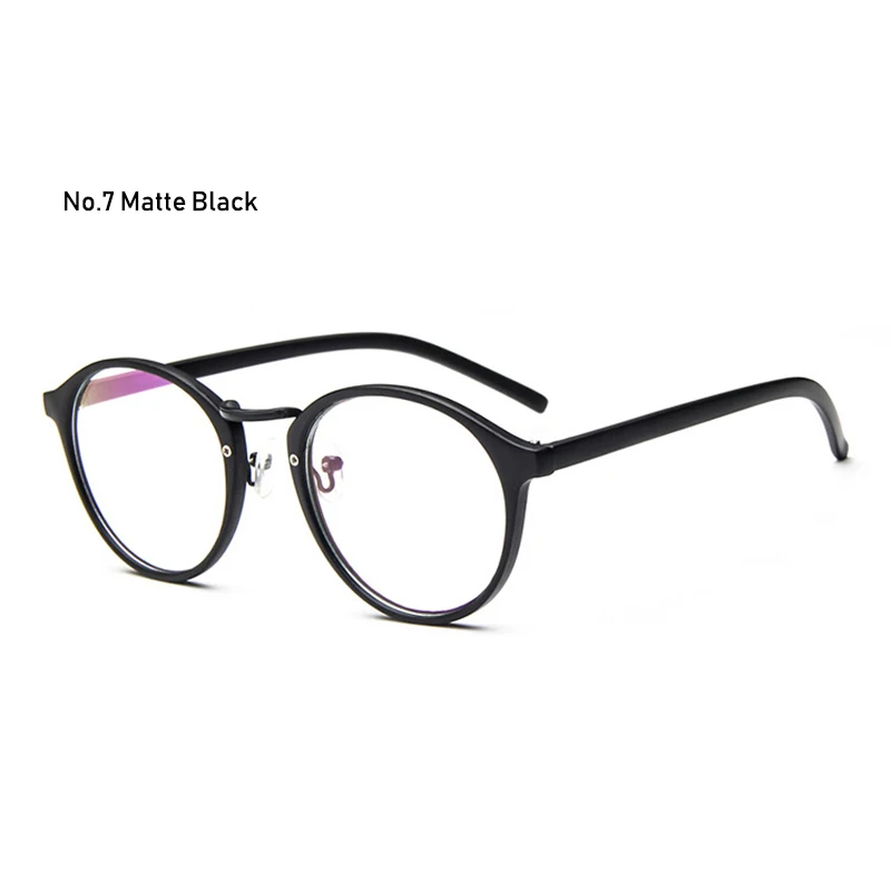 C7 Matte Black Классические ретро модные винтажные очки, женские очки с прозрачными линзами, унисекс, прозрачные очки, очки, оправа для очков, вечерние, Nerd - Цвет оправы: C7 Matte Black