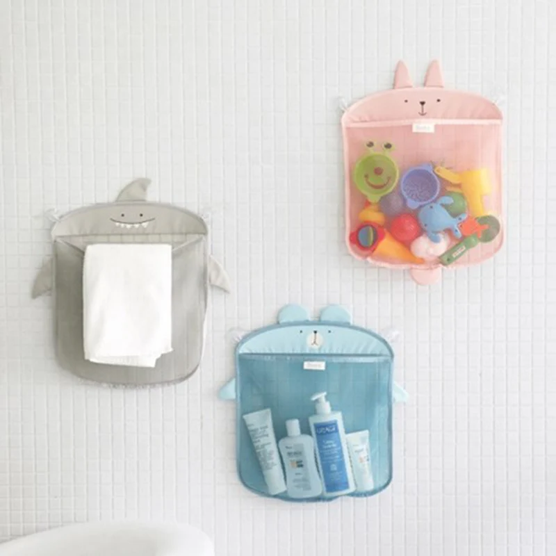 

Детская Сетчатая Сумка для ванной комнаты, сумка для игрушек, сетчатая водонепроницаемая ткань в форме животного из мультфильма игрушечные...