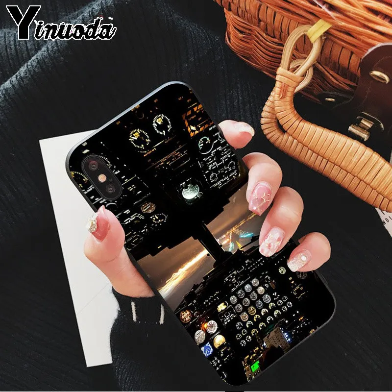 Yinuoda самолет кокпит красочные милые аксессуары для телефона чехол iPhone X XS MAX 6 6S 7