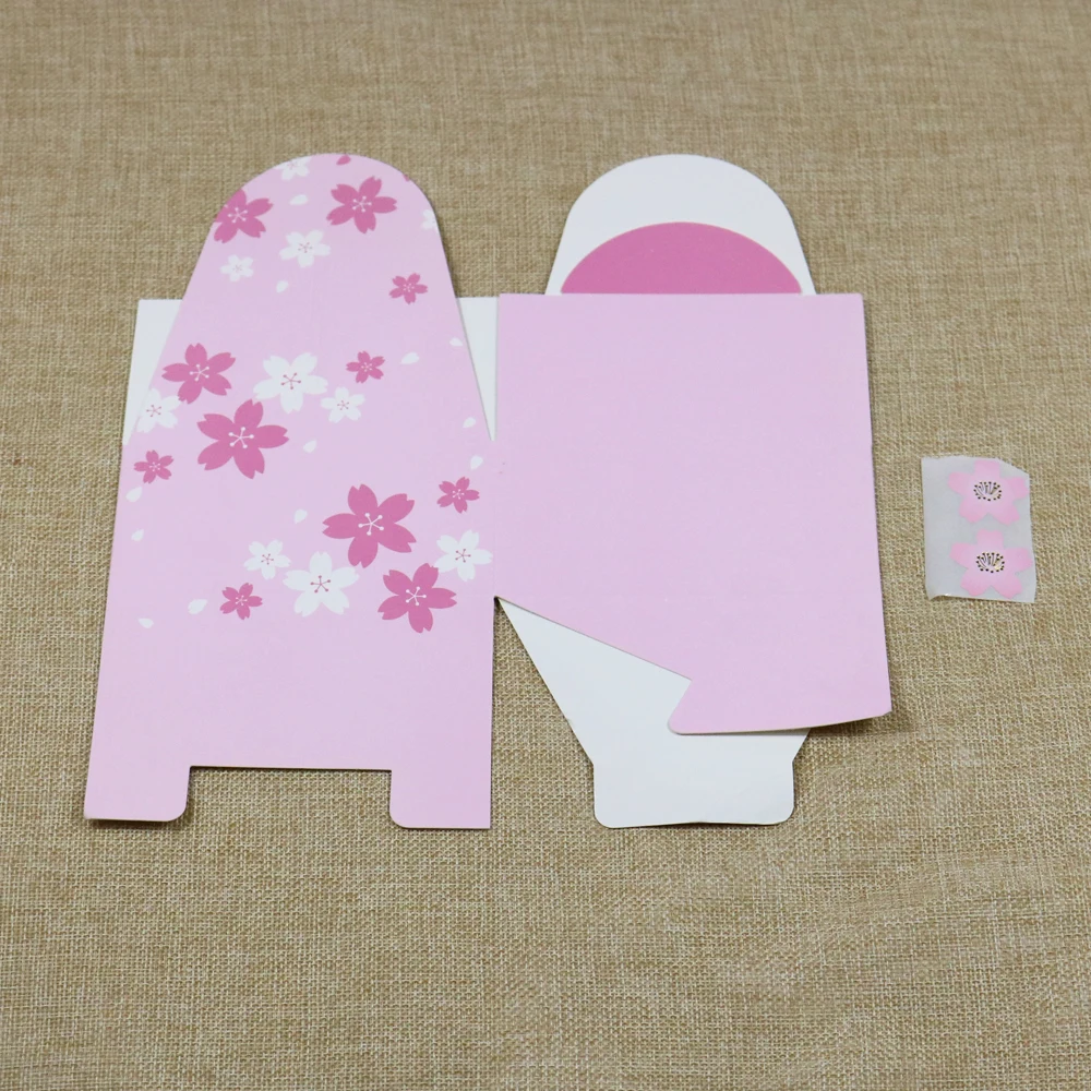 Бумажная коробка для вечеринки с бумажной наклейкой 20 комплектов Подарочная