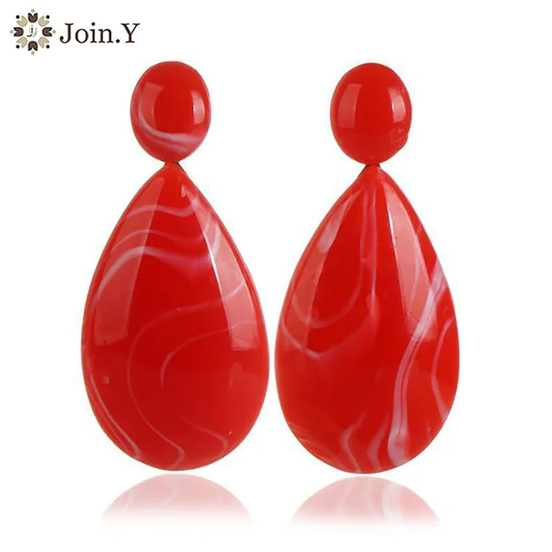 Join. Y ювелирный дизайн серьги для женщин Многоцветный выбор капли воды кулон