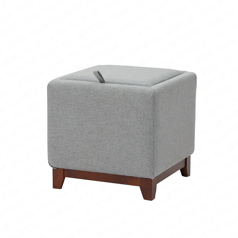 Журнальный столик из цельного дерева табурет для ног дома гостиной хранения