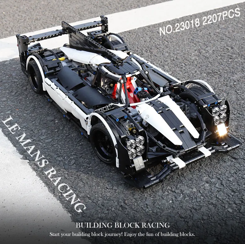 23018 Technic серия MOC Гибридный Le Mans Супер гоночный автомобиль Чемпион строительные блоки Наборы комплекты кирпичей игрушки 5530 совместимые лего подарки