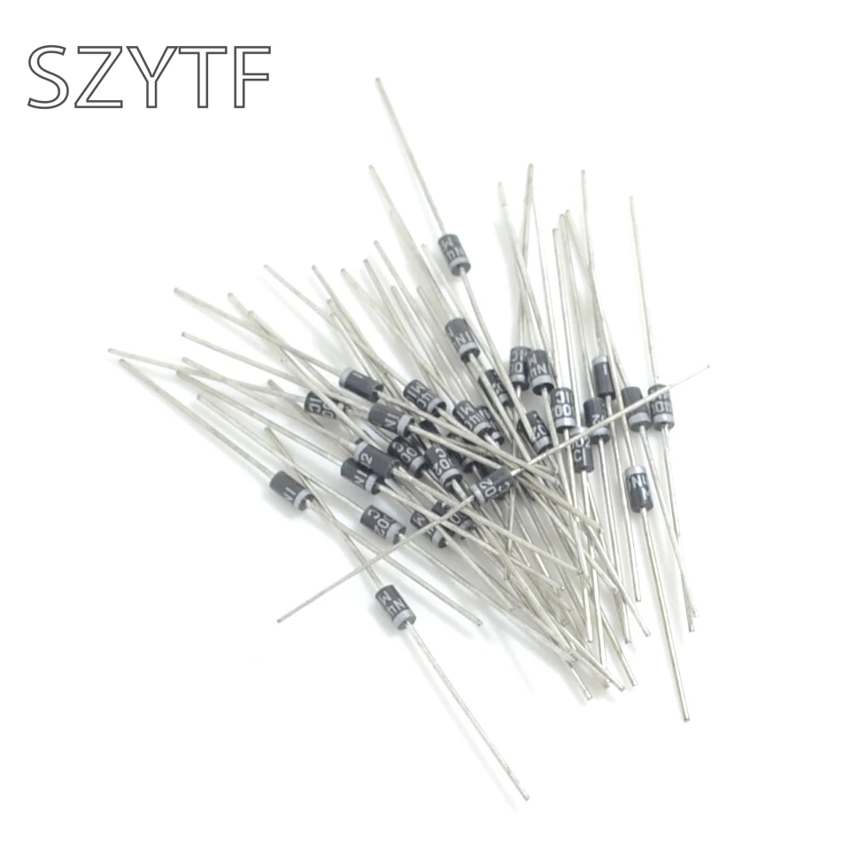 Выпрямительные диоды 1N4001 IN4001 1A с алюминиевой крышкой 50В|diode 1n4001|rectifier diode1n4001 rectifier