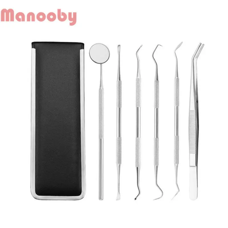 Manooby 6 шт./компл. стоматологические инструменты из нержавеющей стали