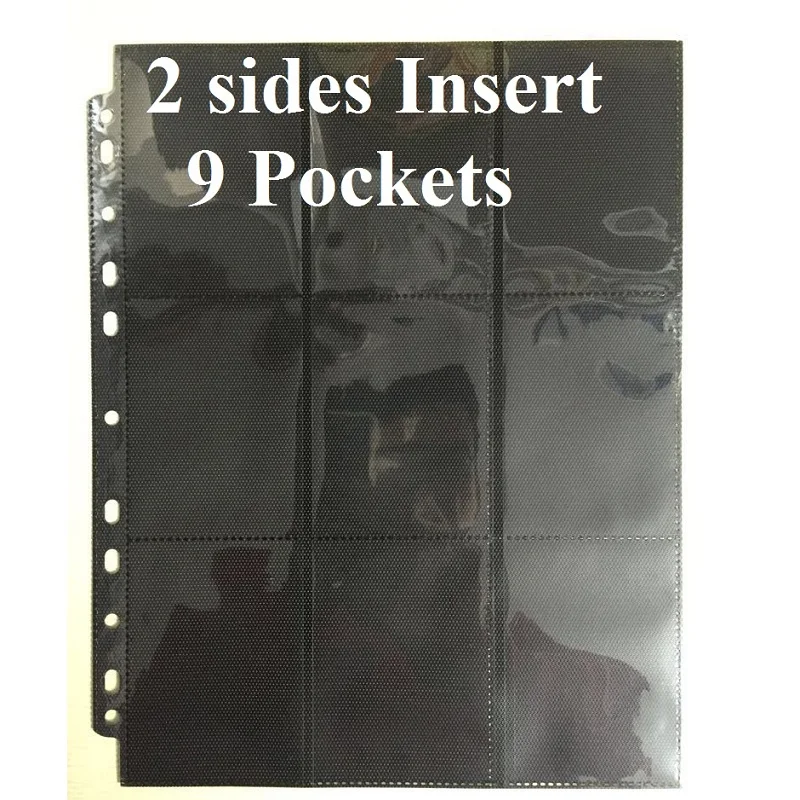 Карточки для настольных игр 30 страниц 2 стороны 9 карманов|trading card protector|card protectorpocket