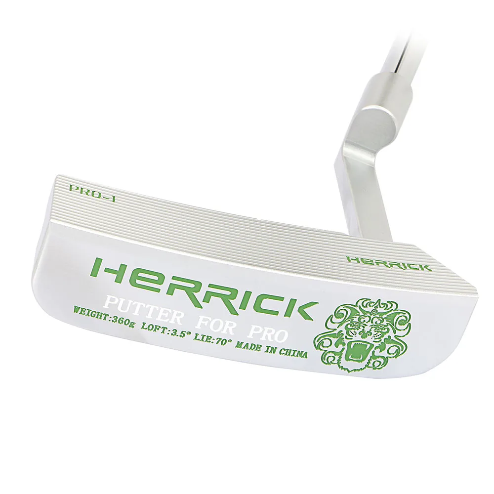 Herrick golf club putter pro-1 Мужской правый стальной вал зеленого цвета