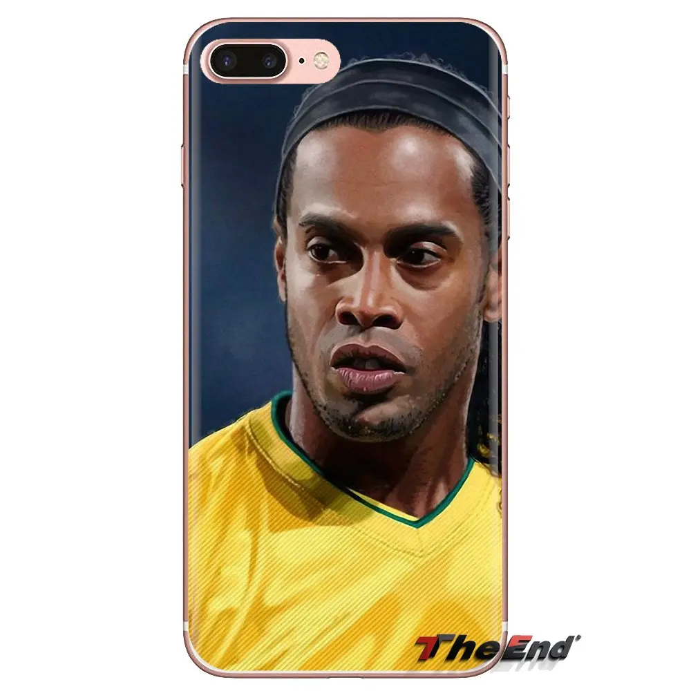 Прозрачные мягкие чехлы для Samsung Galaxy A3 A5 A7 A9 A8 Star A6 Plus 2018 2015 2016 2017 Ronaldo Ronaldinho Soccer Brasil |