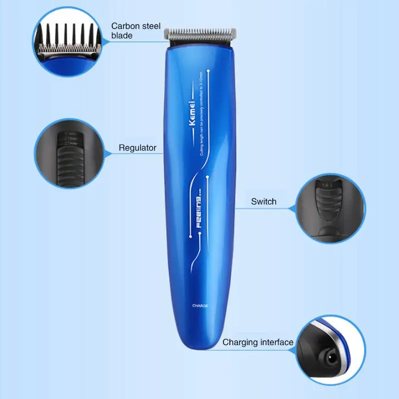 Лучшие продажи Kemei Электрический триммер волос Перезаряжаемые Для мужчин