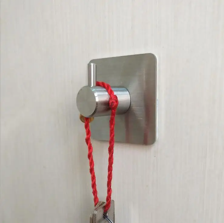 2018 Новый крепкий клейкий крюк из нержавеющей стали один крючок Бесплатная