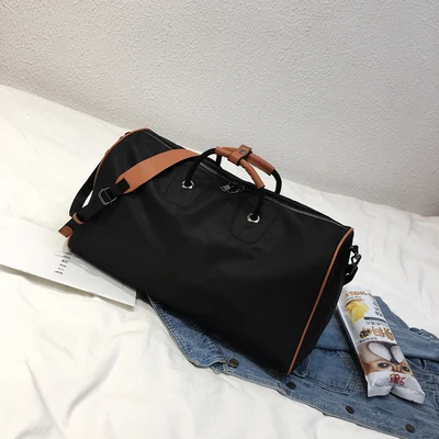 51cm37cm16cmblack DORANMI Оксфорд сумки для путешествия для женщин Мода большой емкости спортивная сумка Твердые Duffles бизнес дорожная сумка DJB650 - Цвет: 51cm37cm16cmblack