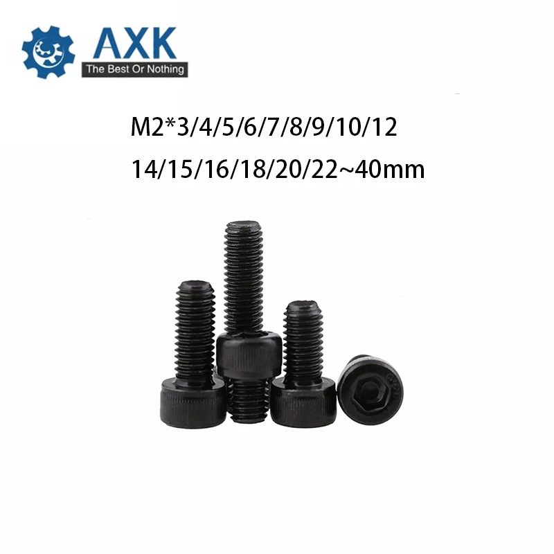 Винтовые болты головка крышка Шестигранная легированная сталь черный мм машина