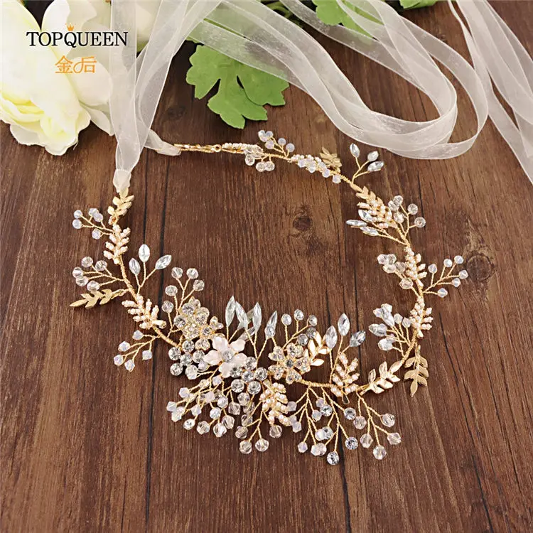 Ivory organza TOPQUEEN SH235 Свадебные ремни Кристалл Свадебный Пояс для невесты Свадебные аксессуары марокканский кафтан пояс элегантный пояс - Цвет: Ivory organza