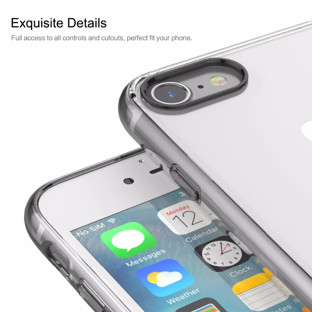 Чехол ROCK Pure Series для iPhone 7 8 Plus прозрачный чехол телефона задняя крышка |