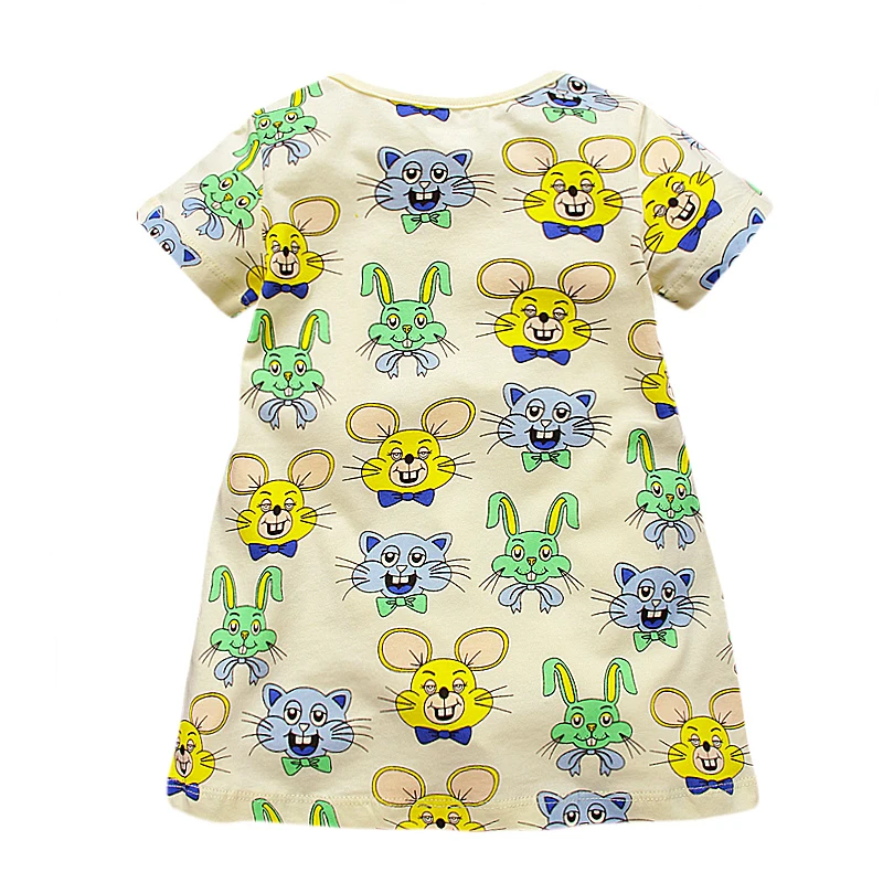 Платье для девочек летнее Тканое с принтом на возраст 1-6 лет | Детская одежда и