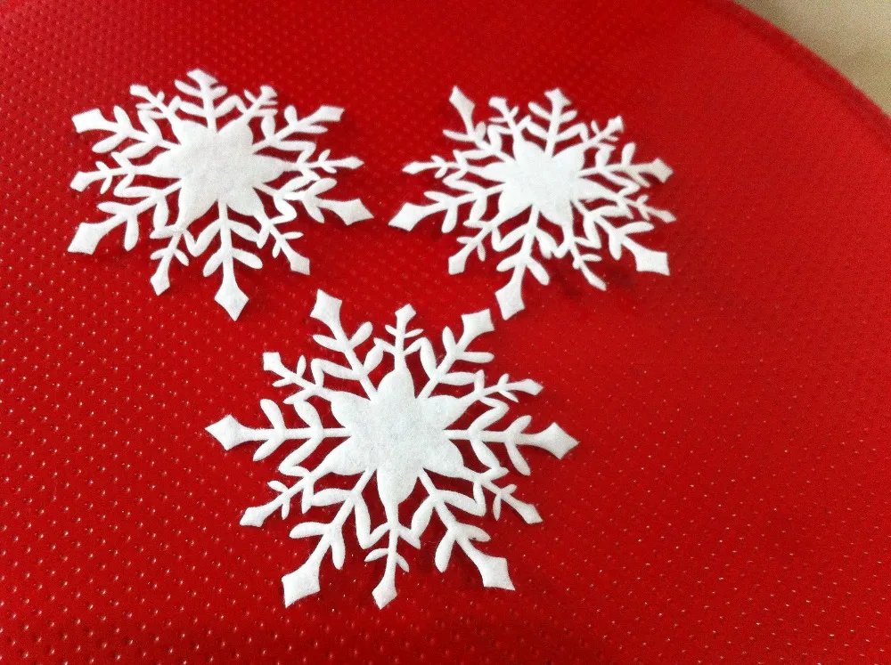 50PCS Christmas Ornament Snowflake 7CM Xmas Birthday Party Wedding Decoration Handmade Home Decor Colorful Glitter Accessory | Дом и сад