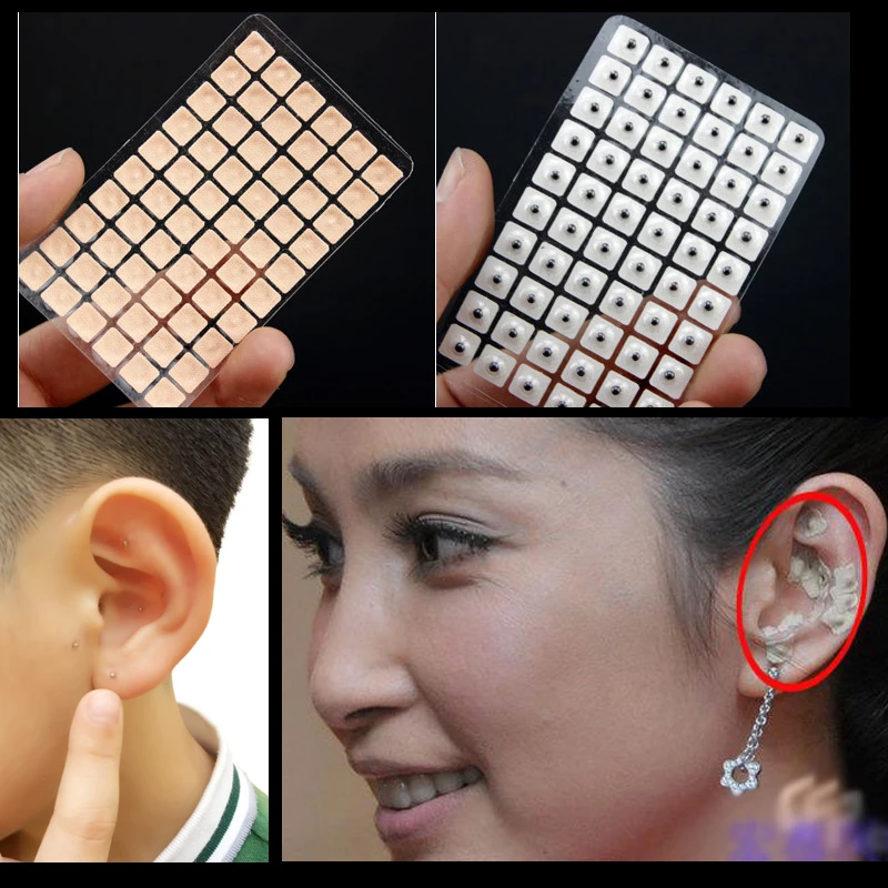 600 шт./лот акупунктурные иглы семена ваккарии для массажа ушей расслабляющие