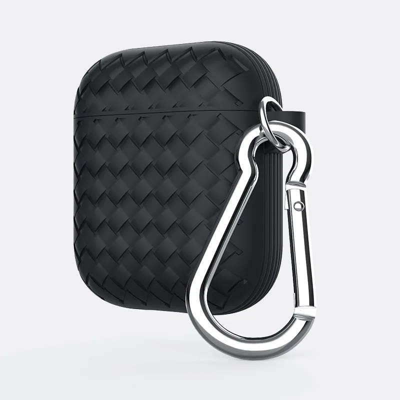 black for airpods GOOJODOQ для AirPods чехол Airpod Funda чехол поддержка беспроводных наушников Чехол Мягкий силиконовый чехол для Air pod 1 2 - Цвет: black for airpods