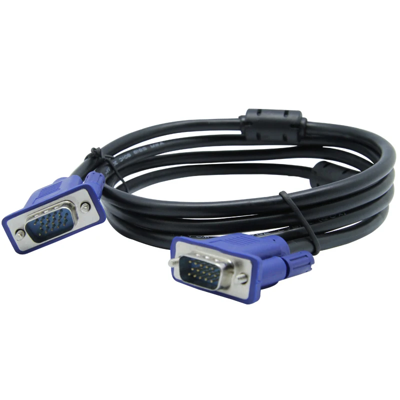 Никелированный VGA кабель HD 15 Pin папа-папа медная линия для ноутбука ПК |