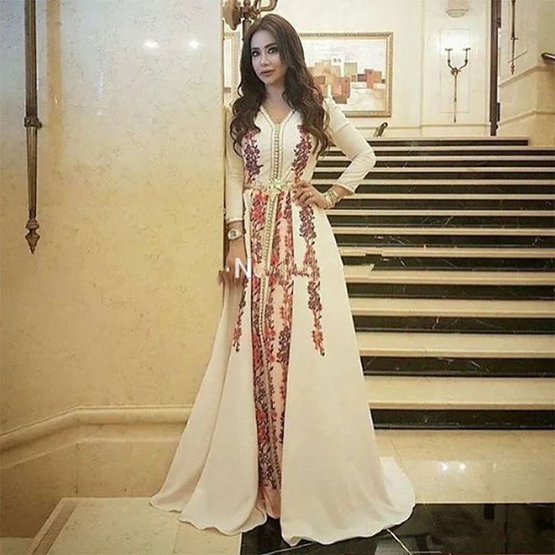 Элегантные мусульманские Вечерние платья с рукавом 2019 Robe De Soiree Дубай Кружевная