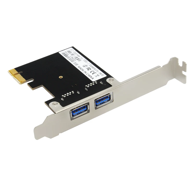 10 шт. Новый 2 портовый USB 3.0 PCI E Расширенная карта адаптер Внешний 3 0 5 Гбит/с Карта