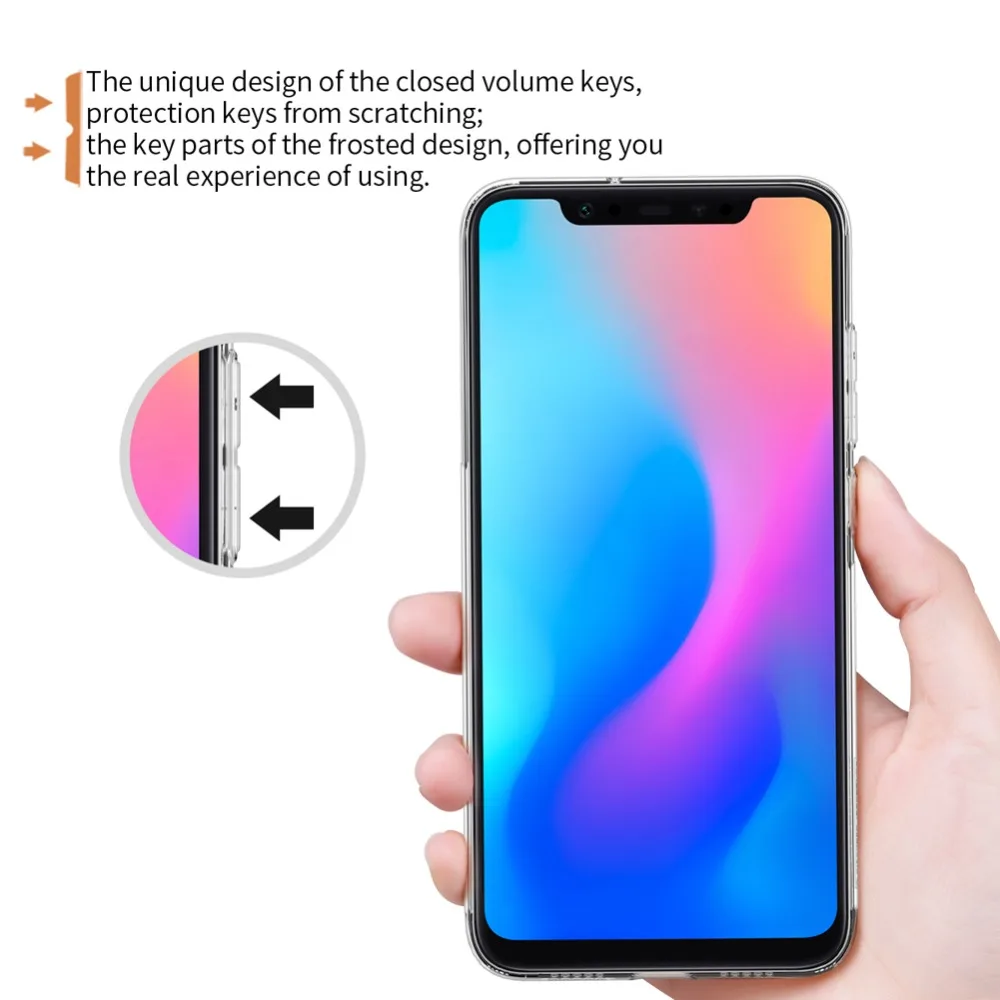 For Xiaomi Mi 8 Case Nillkin Nature Transparent Clear Soft Silicon TPU Protector Cover SE |