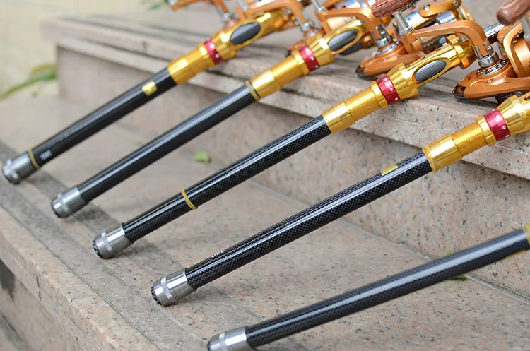 Short and portable best graphite travel fishing rods with reel 2.1-3.6M | Спорт и развлечения